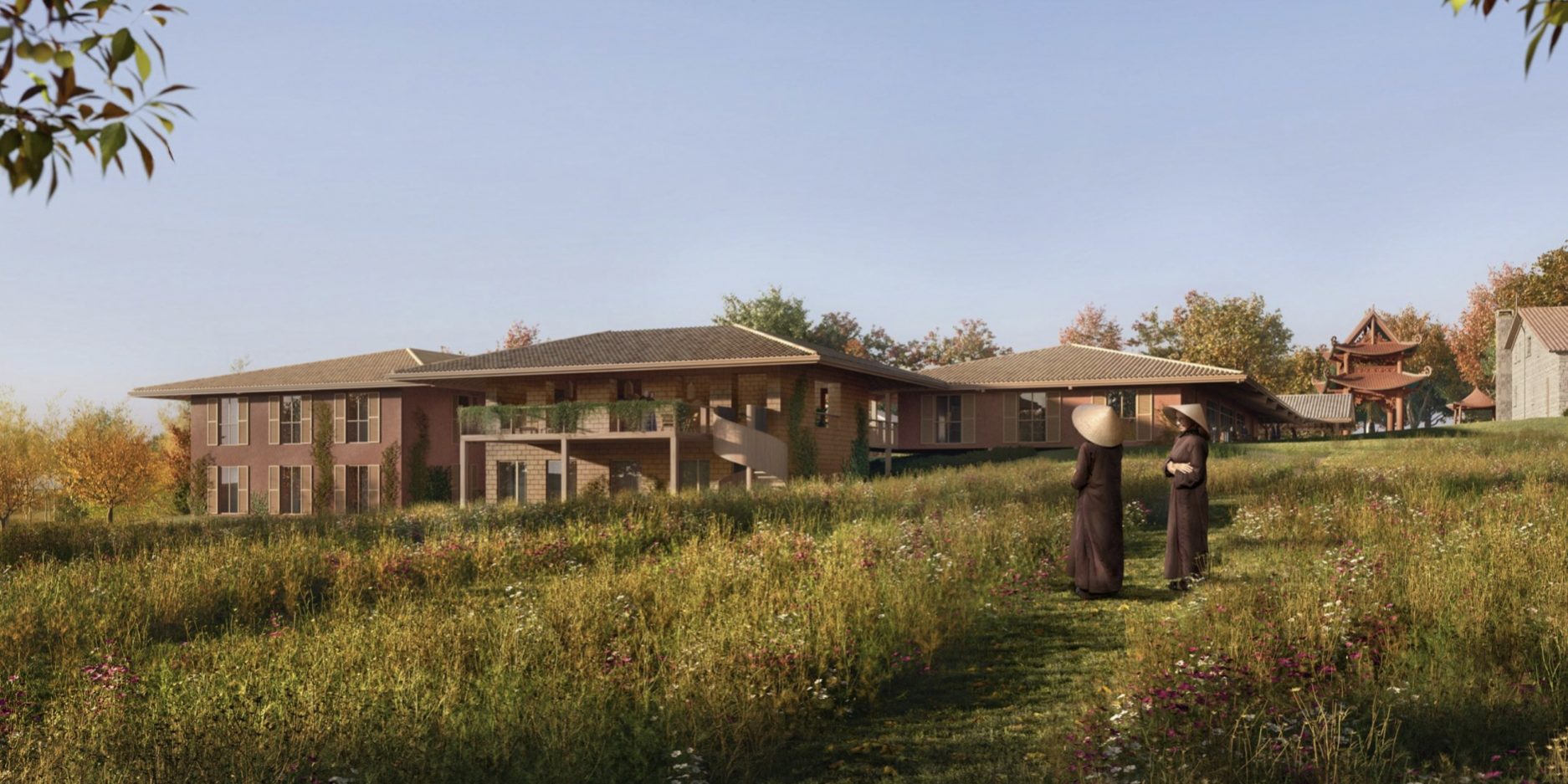 MVRDV преобразит буддийский монастырь во Франции