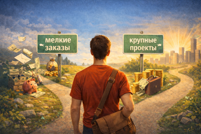 Когда фрилансеру пора уходить от мелких заказов — даже если